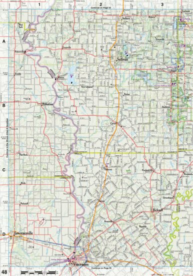 Indiana Atlas & Gazetteeer Page 48 Preview 1