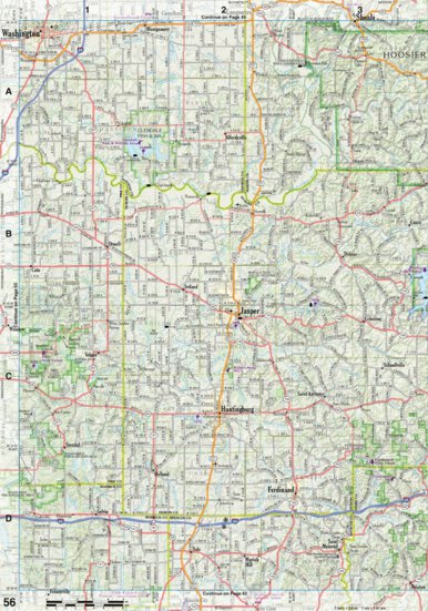 Indiana Atlas & Gazetteeer Page 56 Preview 1