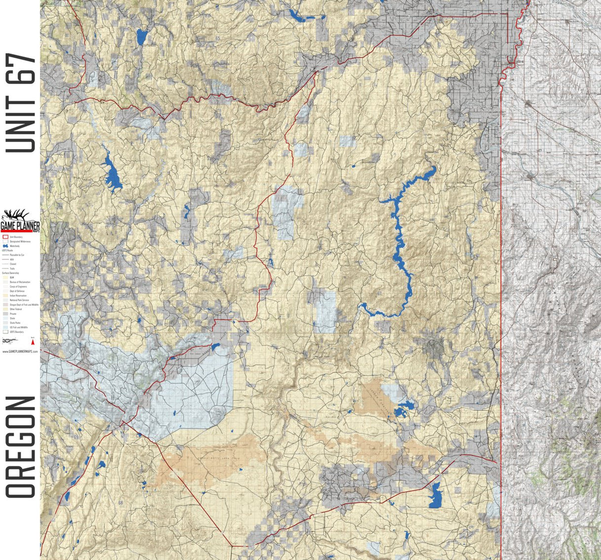Oregon Unit 67 Map by Game Planner Maps | Avenza Maps
