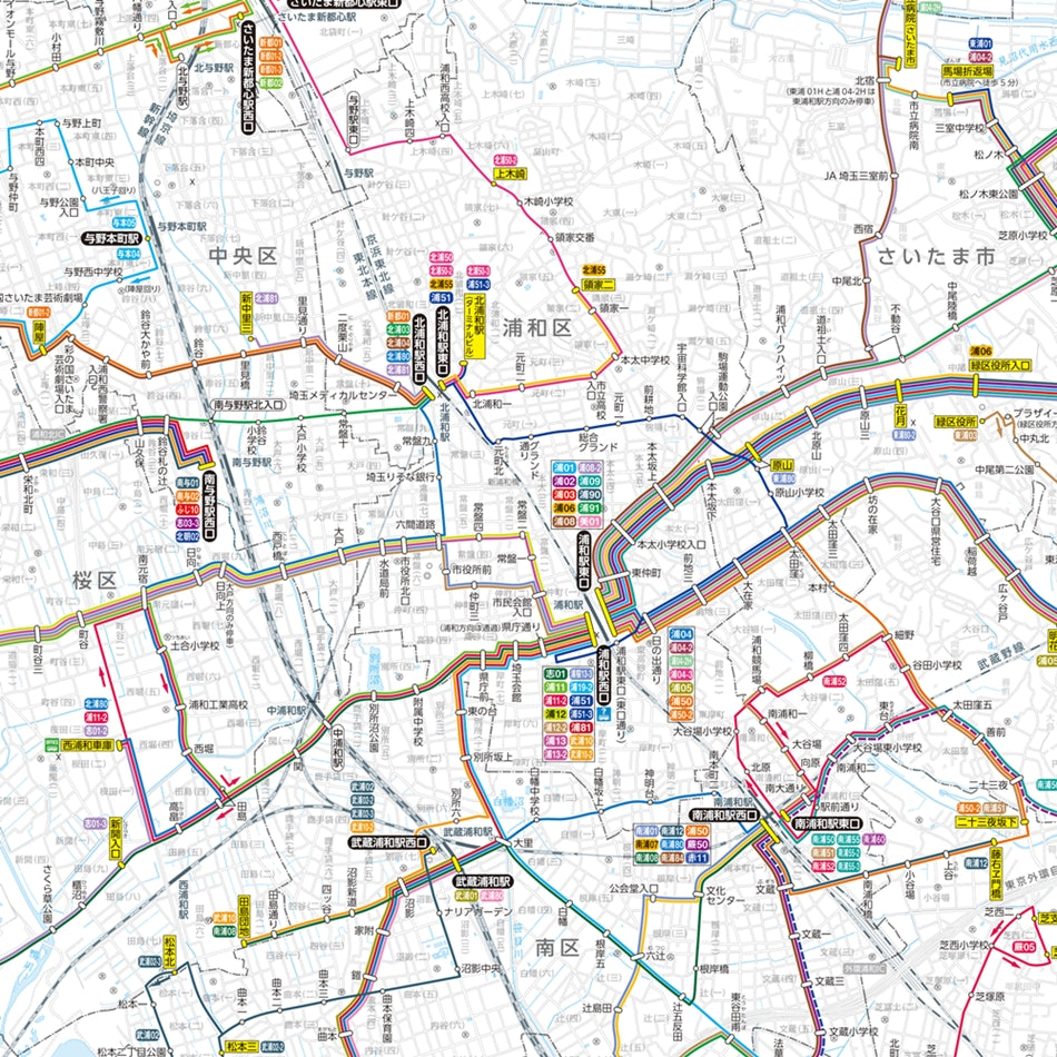 国際興業バス路線図 Map by Buyodo corp. | Avenza Maps