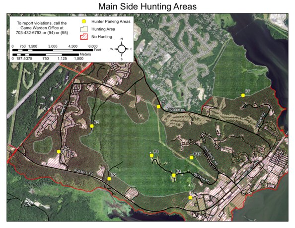 Mapa Quantico Quantico MCB Main Side Hunting Map by iSportsman | Avenza Maps