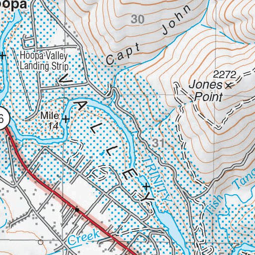 Hoopa Area Hoopa Map by US Forest Service R5 | Avenza Maps