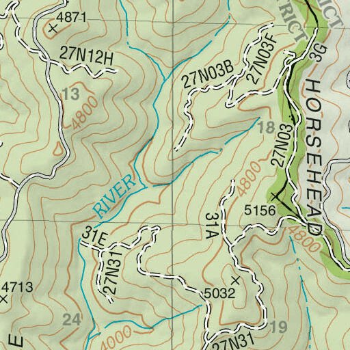 Swim Ridge (Six Rivers Atlas) Map by US Forest Service R5 | Avenza Maps