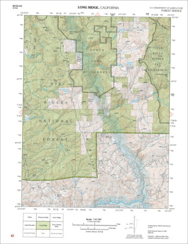 Long Ridge Map by US Forest Service R5 | Avenza Maps