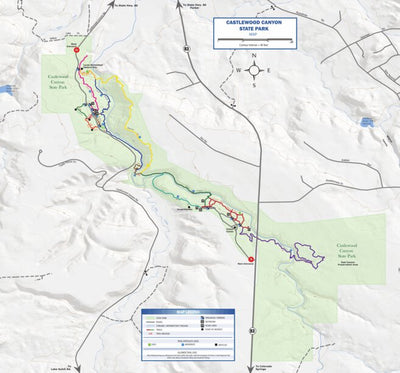 Castlewood Canyon State Park Map Preview 1