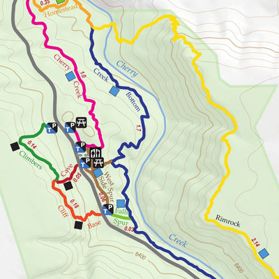 Castlewood Canyon State Park Map Preview 3