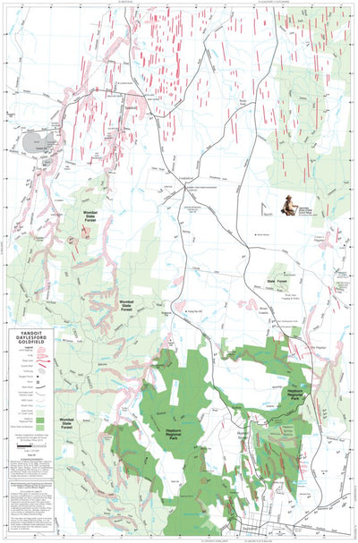 Yandoit-Daylesford Gold Map Preview 1