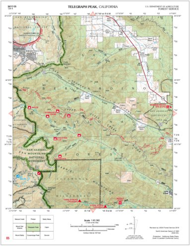 Telegraph Peak (San Bernardino Atlas) Preview 1
