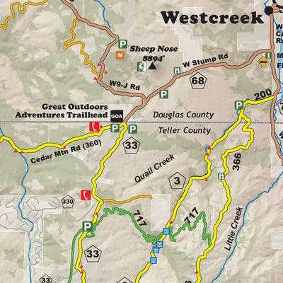 North Divide Trail Map - Front - 2020 Edition Preview 2