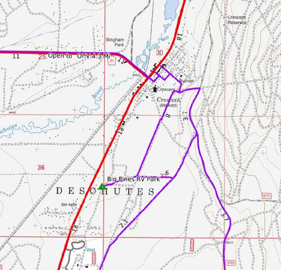 290 Miles. Central Oregon SxS Where to Ride. Crescent Oregon. 3 Map Bundle Preview 3