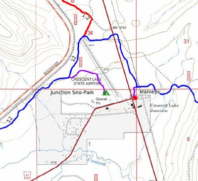 290 Miles. Central Oregon SxS Where to Ride. Crescent Oregon. 3 Map Bundle Preview 2