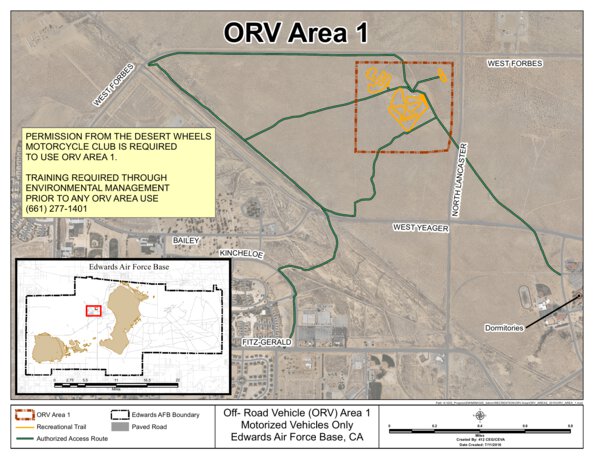 Edwards Building Map Edwards AFB Off-Road Area 1 Map by iSportsman | Avenza Maps