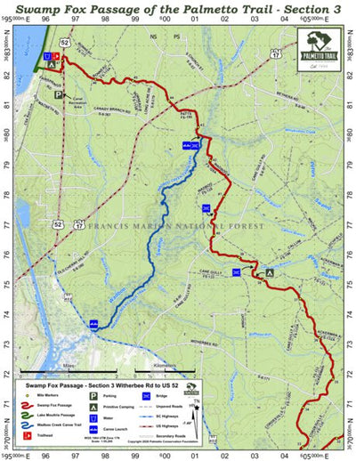 Swamp Fox Passage of the Palmetto Trail (Map Bundle) Preview 1