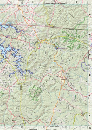 Tennessee Atlas & Gazetteer Page 17 Preview 1