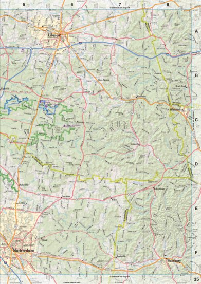 Tennessee Atlas & Gazetteer Page 35 Preview 1