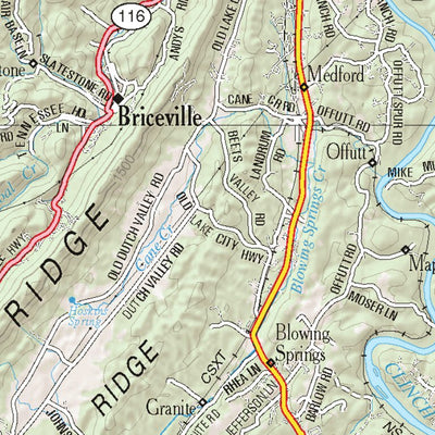 Tennessee Atlas & Gazetteer Page 40 Preview 3