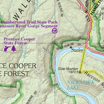 Tennessee Atlas & Gazetteer Page 76 Preview 2