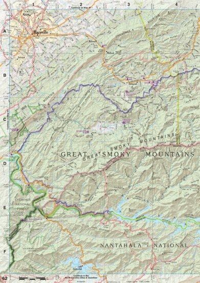 Tennessee Atlas & Gazetteer Page 62 Preview 1