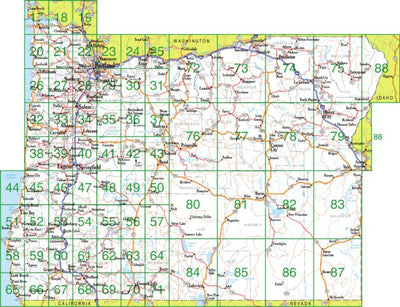 Oregon Atlas & Gazetteer Overview Map Preview 1