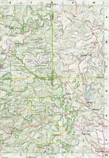 Oregon Atlas & Gazetteer Page 21 Preview 1