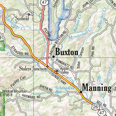 Oregon Atlas & Gazetteer Page 21 Preview 3