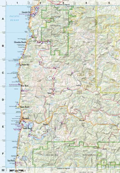 Oregon Atlas & Gazetteer Page 32 Preview 1