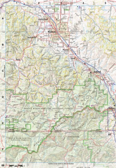 Oregon Atlas & Gazetteer Page 68 Preview 1