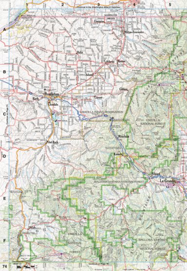 Oregon Atlas & Gazetteer Page 74 Preview 1