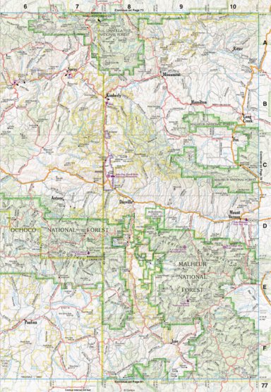 Oregon Atlas & Gazetteer Page 77 Preview 1