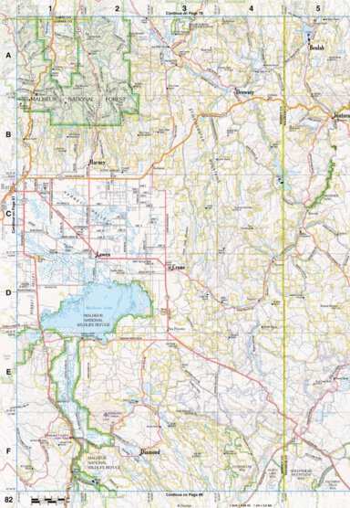 Oregon Atlas & Gazetteer Page 82 Preview 1