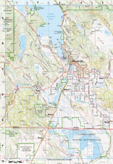 Oregon Atlas & Gazetteer Page 70 Preview 1