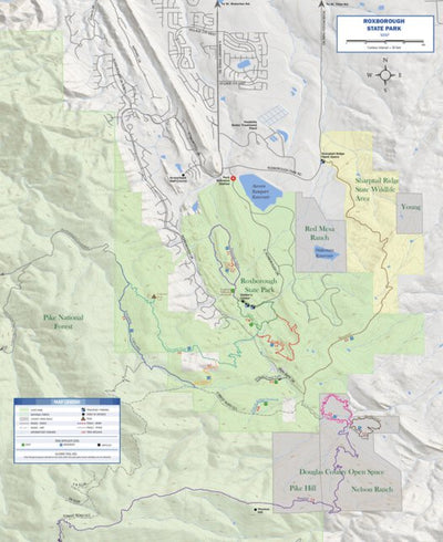 Roxborough State Park Map Preview 1