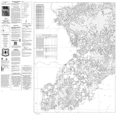 Umpqua NF - Tiller RD (WEST) - Motor Vehicle Use Map Preview 1