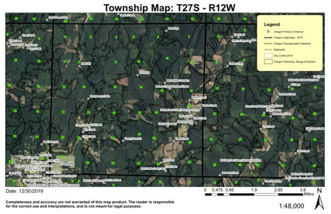 Fairview T27S R12W Township Map Preview 1