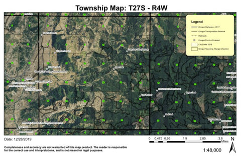 Brown County Park T27S R4W Township Map Preview 1