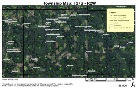 Wolf Creek T27S R2W Township Map Preview 1