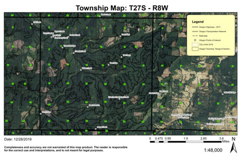 Bear Mountain T27S R8W Township Map Preview 1