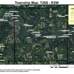 Idleyld Creek T26S R3WE Township Map Preview 1