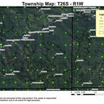 Thunder Mountain T26S R1W Township Map Preview 1