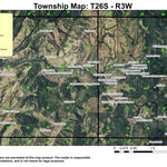 Idleyld Creek T26S R3W Township Map Preview 1