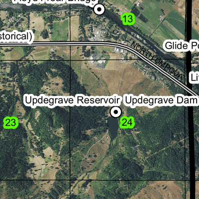 Idleyld Creek T26S R3W Township Map Preview 2