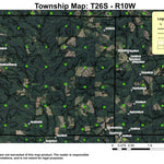 Coos Mountain T26S R10W Township Map Preview 1