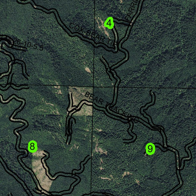 Coos Mountain T26S R10W Township Map Preview 3