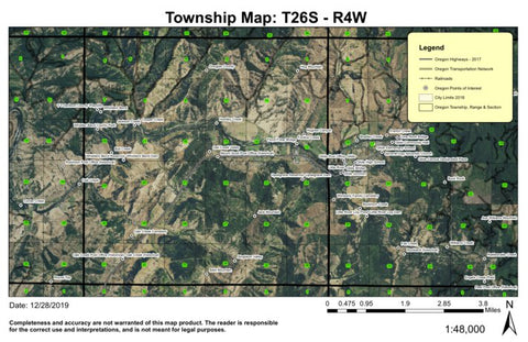 Whistlers Bend T26S R4W Township Map Preview 1