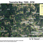 Hubbard Creek T26S R7W Township Map Preview 1