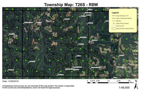 Baughman LO T26S R8W Township Map Preview 1