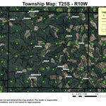 Ferrin Creek T25S R10W Township Map Preview 1