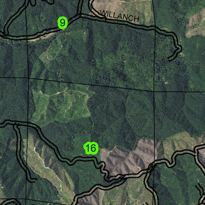 Coos River T25S R12W Township Map Preview 3