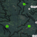 Scaredman T25S R1W Township Map Preview 2