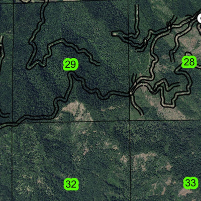 Scaredman T25S R1W Township Map Preview 3